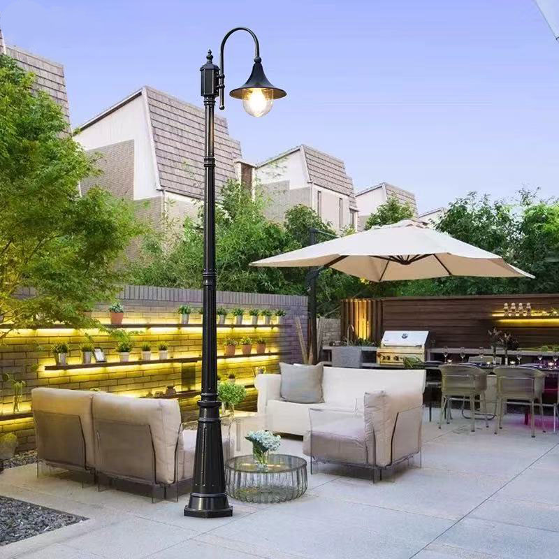 Modern Outdoor 3m 4m 6m Garden Pole Top Light Waterproof Aluminum Led Landscape Street Post Pole Bollard Light