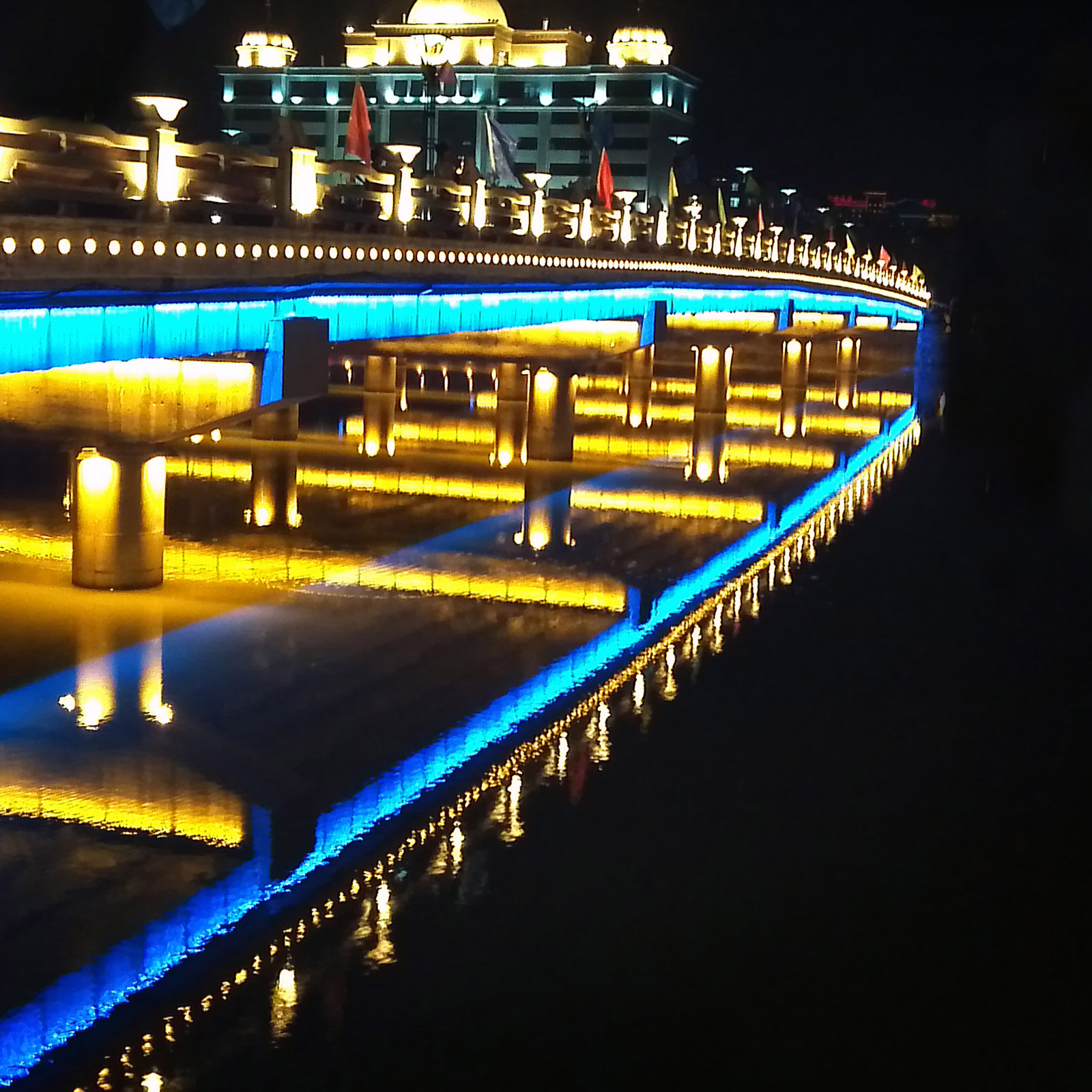 LED wall washer light application building facade