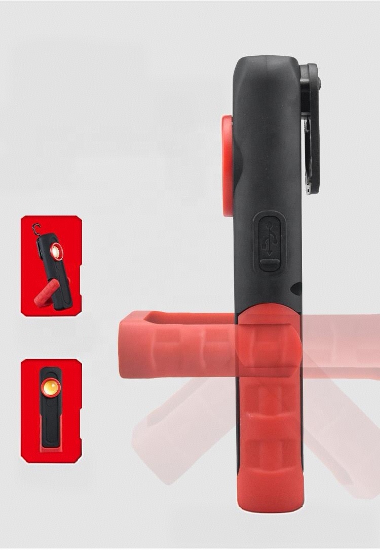 New Car Repair COB Work Light Multi Color Temperature Maintenance Light with Hook and Bracket Charging Multi Functional Light