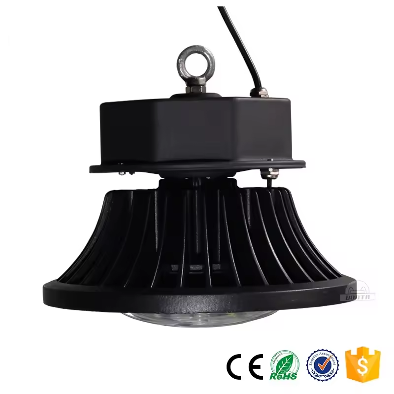100W 150W 200W 240W 300W IP65 Industrial Lighting Highbay Round Pendant Fixture Warehouse Shop Light UFO Led High Bay Light