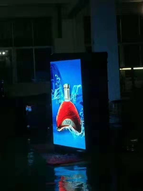 TOPLED P4 Outdoor Street Light Pole Advertising IP65 Full Color Smart Light Box LED Pole Display