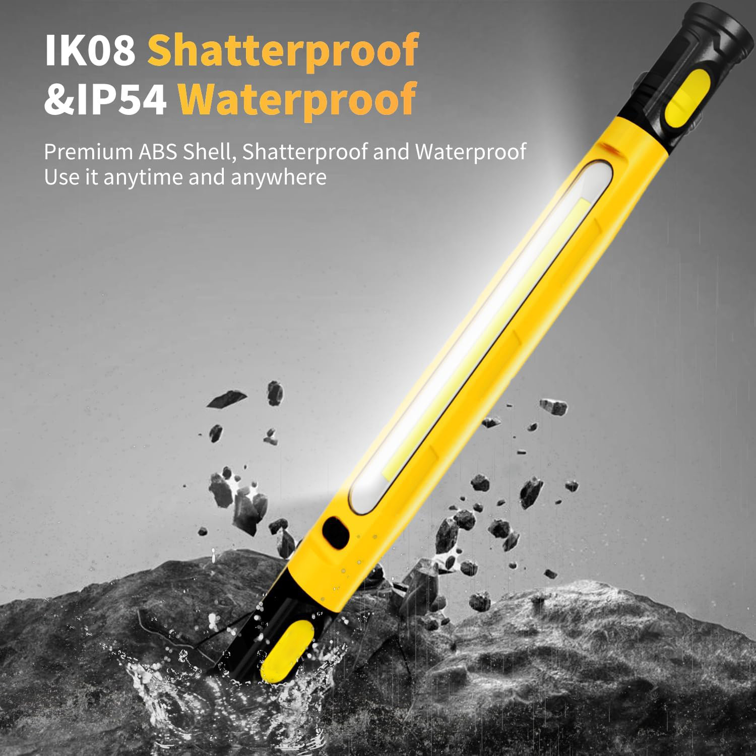 Ultra-Bright LED Multi-Function Waterproof Magnetic Work Light | Rechargeable | Ideal for Vehicle Maintenance &amp; Outdoor Lighting