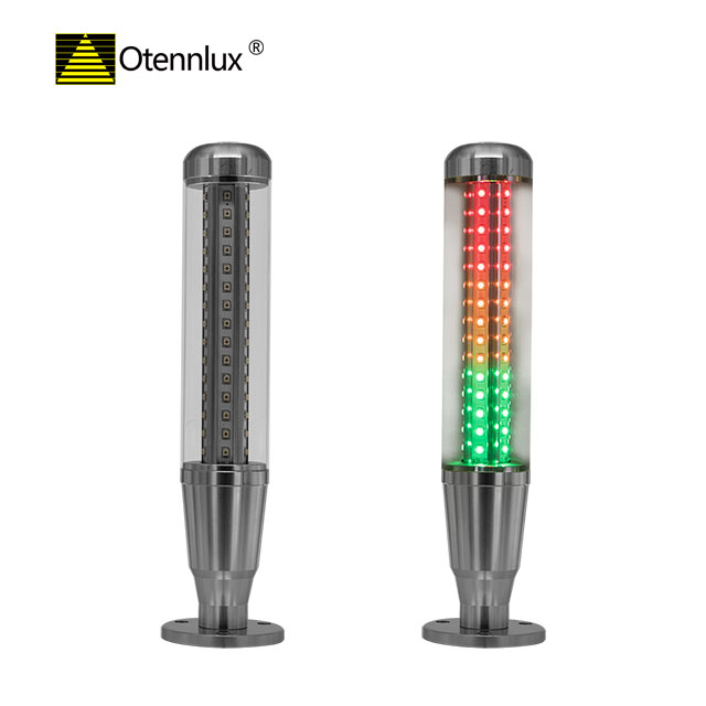 3 Layers RYG Tri-color Led Signal Tower Light for Industry Machine Aluminum Alloy Led Warning Indicator Tower Light with Buzzer