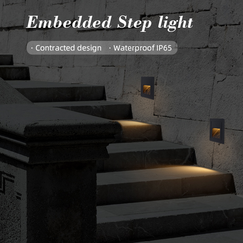 Wholesale Aluminum Waterproof Led Outdoor 3W Wall Light Exterior Step Wall Washer Lighting Fixtures Wall Washing Led Lights