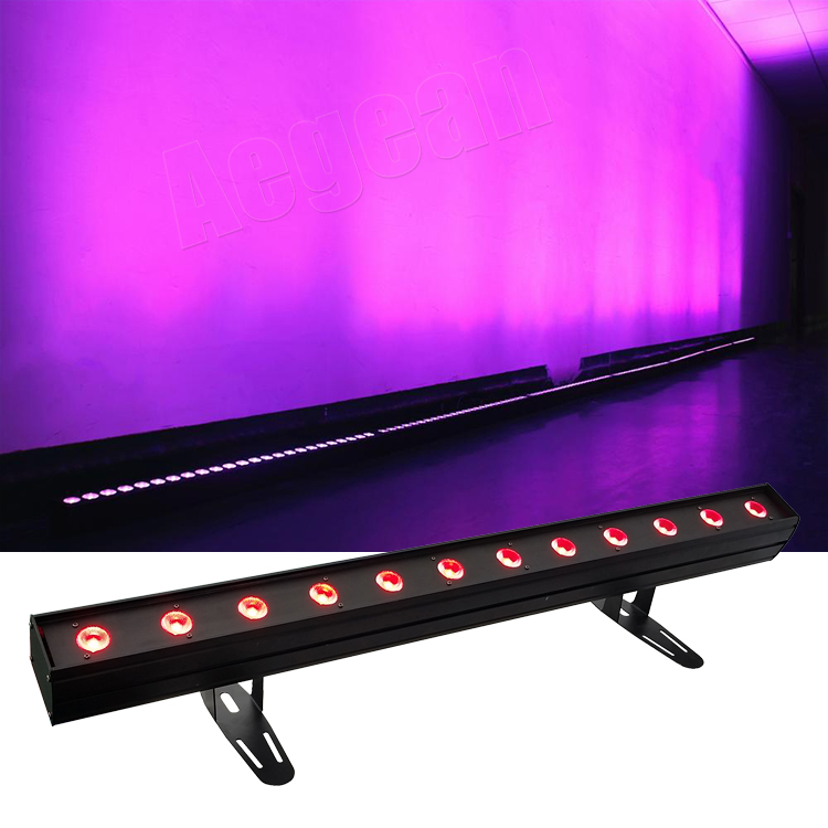 12x15w Led Wall Washer RGBW 4in1 Rgbwa 5in1 Indoor Rgbwa+uv 6in1 Wall Washer With Point Pixel Control for Building