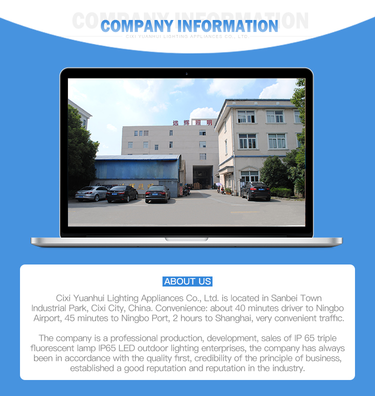 Parking Lot Double Led Tri-Proof Light Fluorescent Lamp