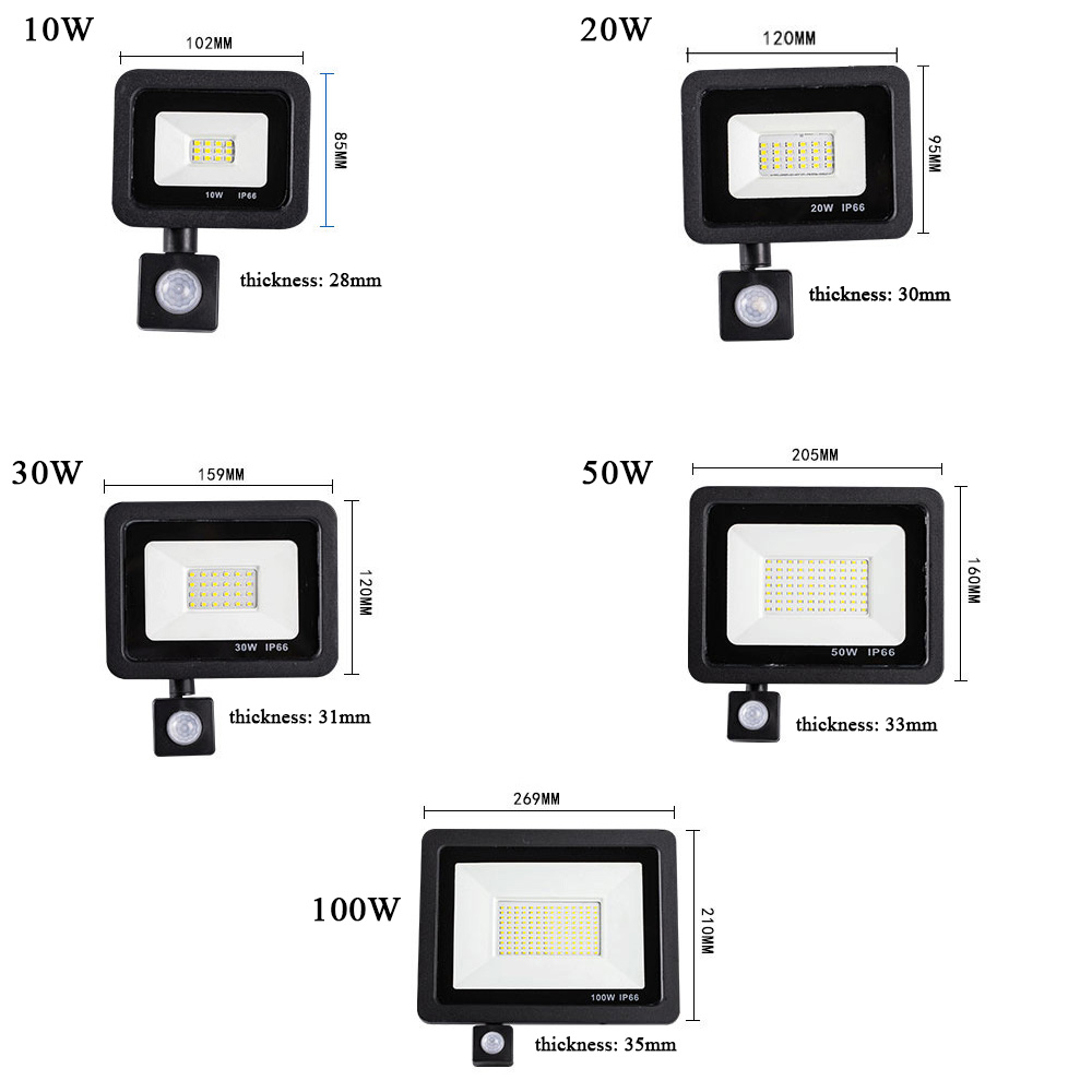 sensor PIR Led Flood Light Detail 6