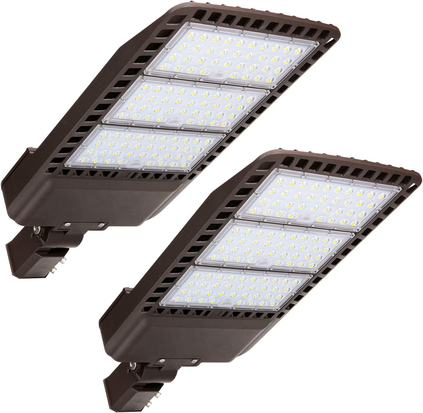Waterproof 150LM/W LED Parking Lot Lights Commercial Area Road Lighting LED Shoebox Street Pole Lights