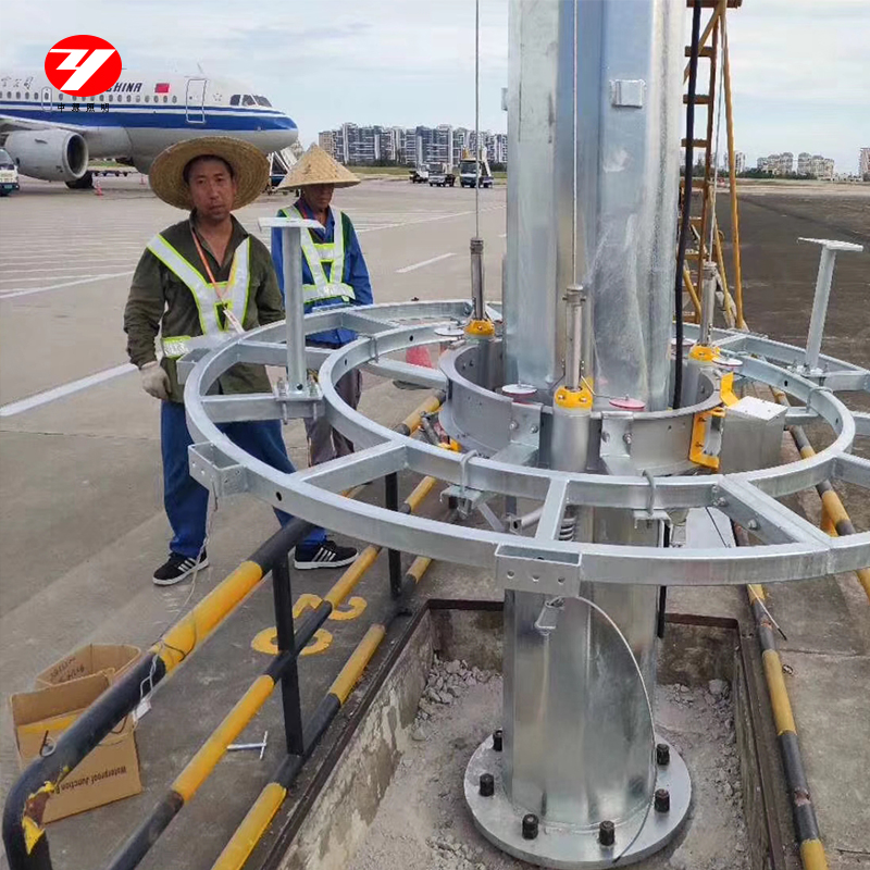 Outdoor Waterproof LED High Mast Lamp Hot Dip Galvanized High Mast Pole For Highway Stadium Lighting