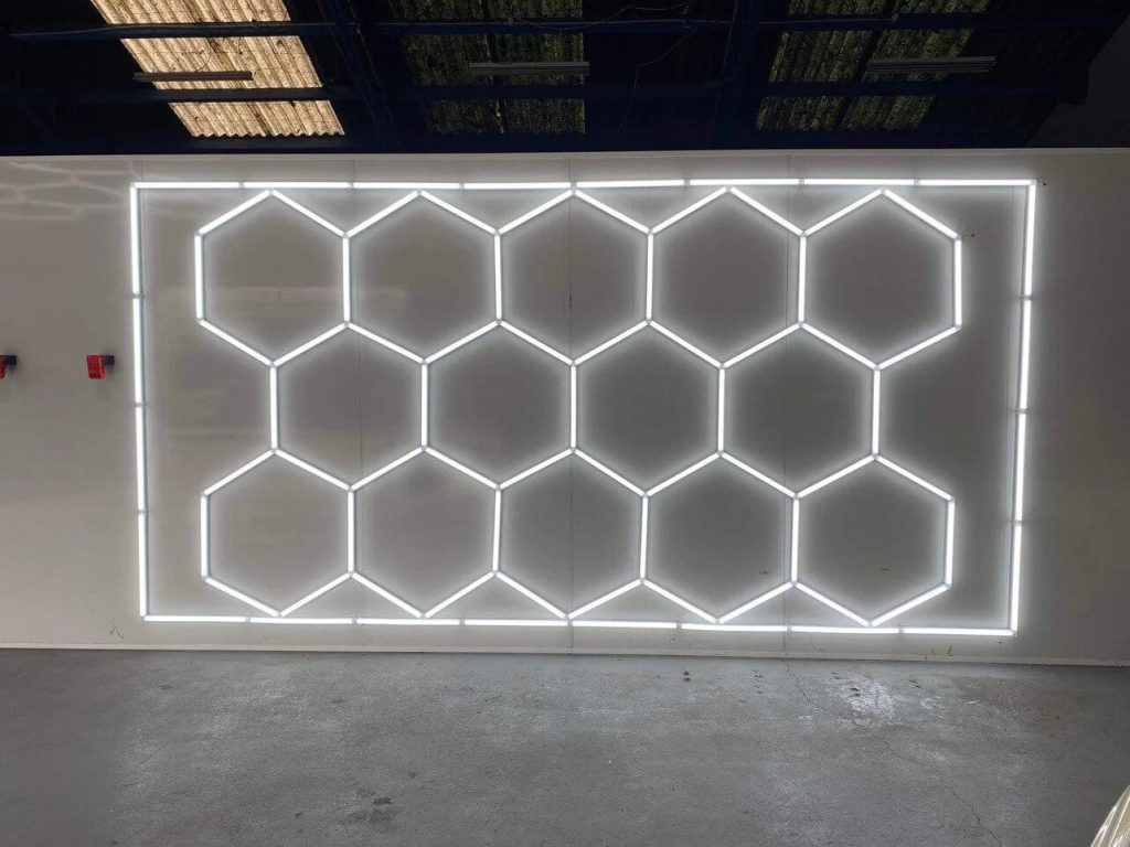 6500K Hot Sale Led Working Hexagon Lights Easy to Install Car Garage Light Honeycomb Led Light for Car Work Shop