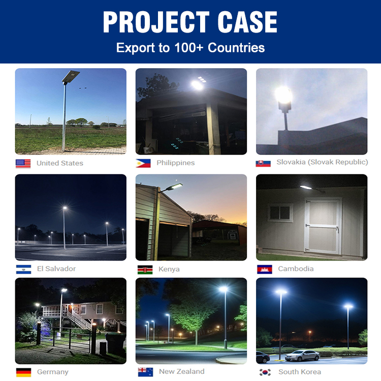 Remote Control Parking Lot Outdoor Streetlight Waterproof Ip65 500 1000 1500 2000 w Integrated All in One Led Solar Street Light