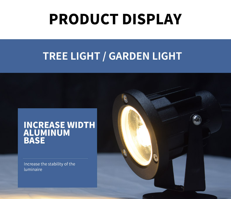Outdoor 3W Led Flood Light for Garden Tree Spotlights