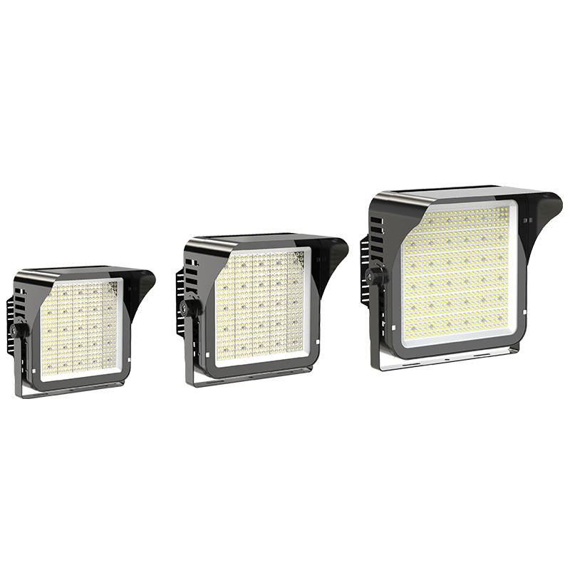 High Bright 1000W Outdoor LED Flood Lights Soccer Stadium IP67 Aluminum Lamp Body CE Certified Remote Control 5-Year Dimmable