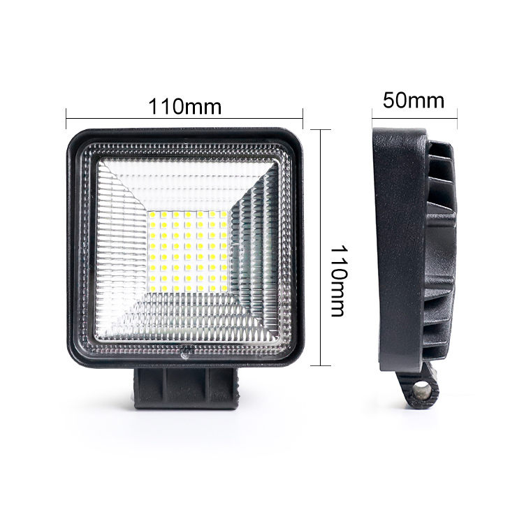 RCJ 168W 4 Inch LED Work Light for Trucks SUVs &amp; Cars Hi/Lo Beam Strobe Flood Offroad LED Lighting 12V/24V Flashing Function