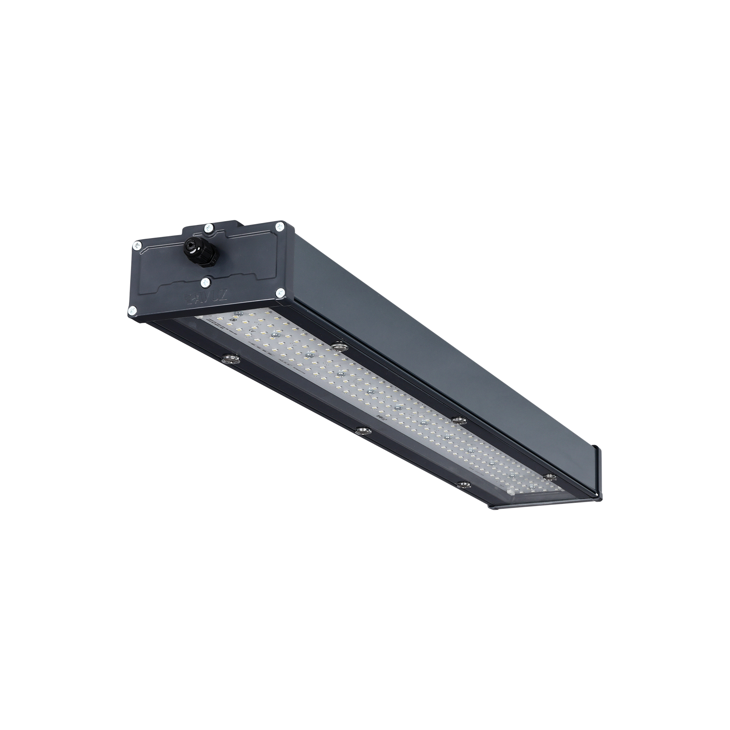 High-Capacity LED Warehouse Lighting Dimmable 80W-120W IP65 Rated Aluminum Construction