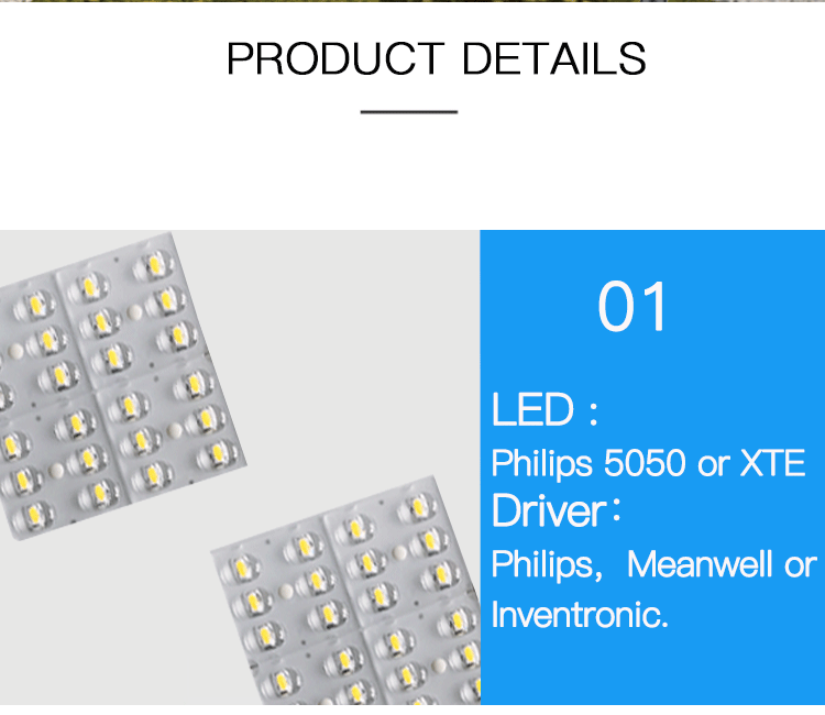 Catenary LED Aluminium Street Lamp Post 30w 60w Post Top Led Garden Lights
