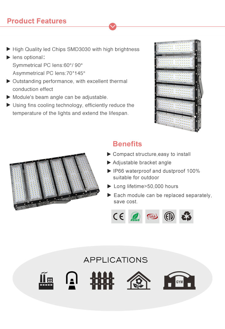 Module LED Flood light stadium lighting