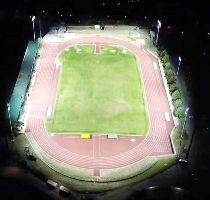 Australian 240W LED High Mast Project Drone View