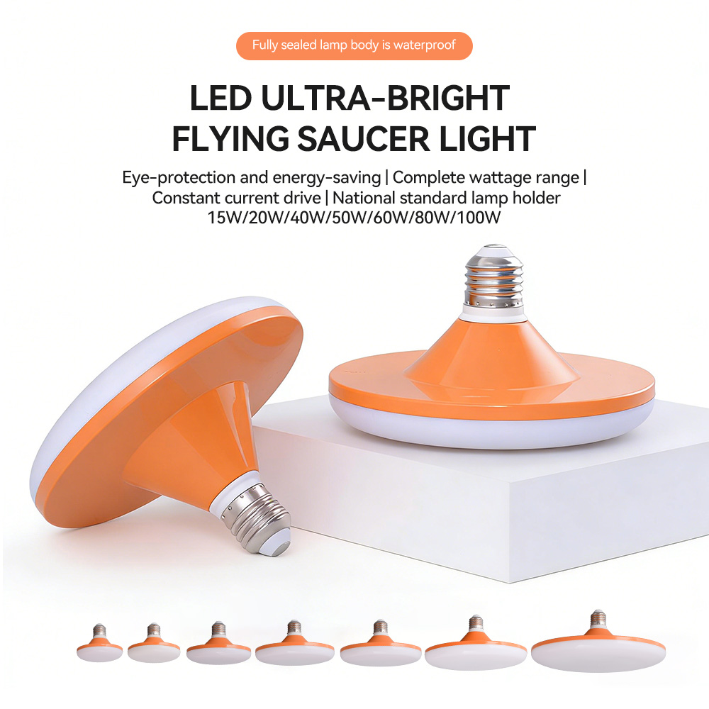 FEIFAN UFO LED Bulb Light High Bay Indoor Lighting Hanging Lamp E27 15W 20W 40W 50W 60W 80W 100W AC220V Home Bar Decoration
