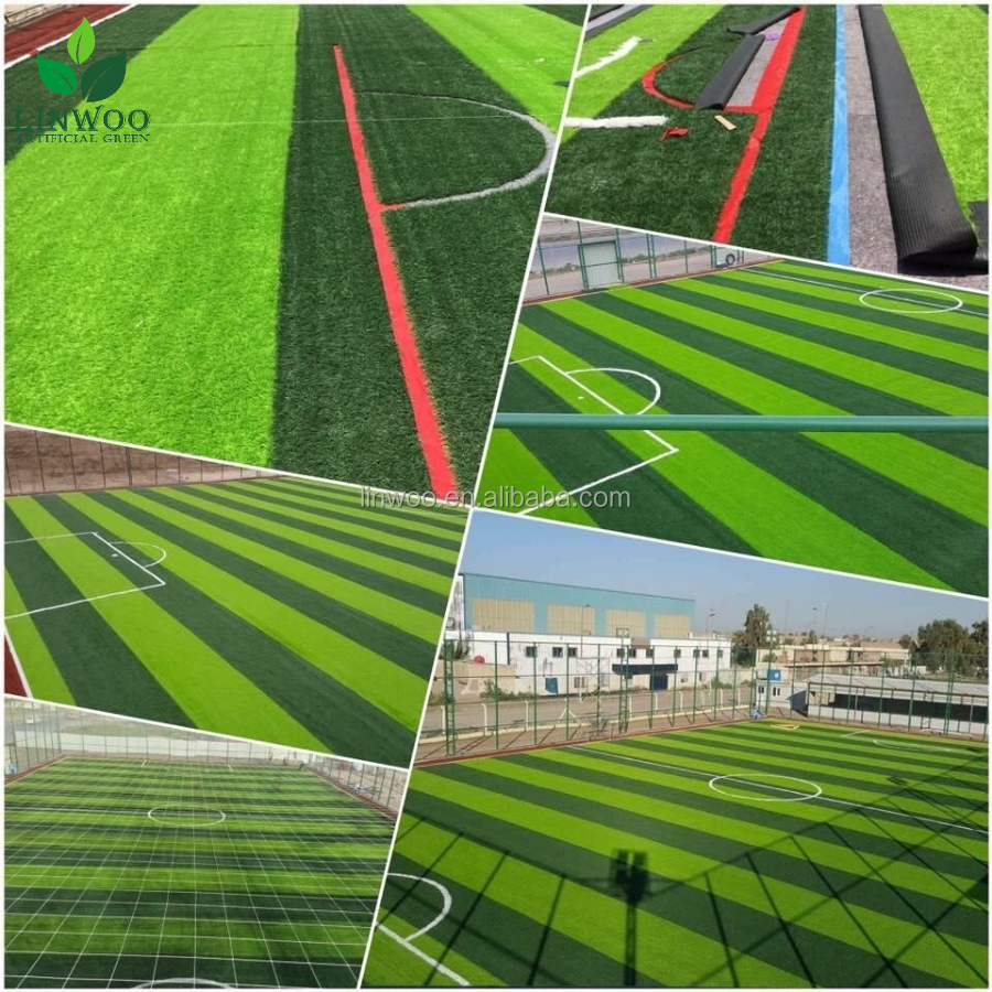 Outdoor Budget Fake Soccer Turf Durable Futsal Artificial Grass With Rubber Padding For Football Pitch And Soccer Field