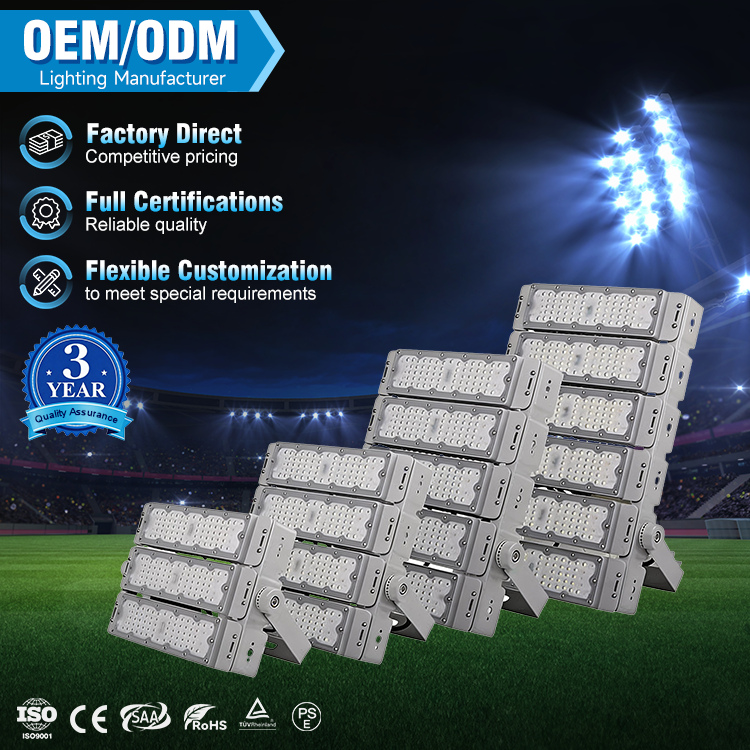 Outdoor Waterproof Ip66 High Lumens 200w Flood Light Sports Stadiums Lighting Led Tunnel Light