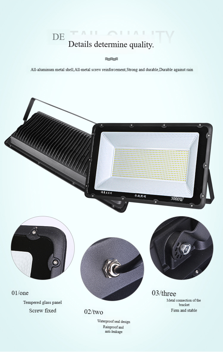 400W AC 220V Led Smd Exterior Spot Spotlight Focos Luce Wall Lighting Floodlight Lamp Reflector Slim Outdoor Flood Light