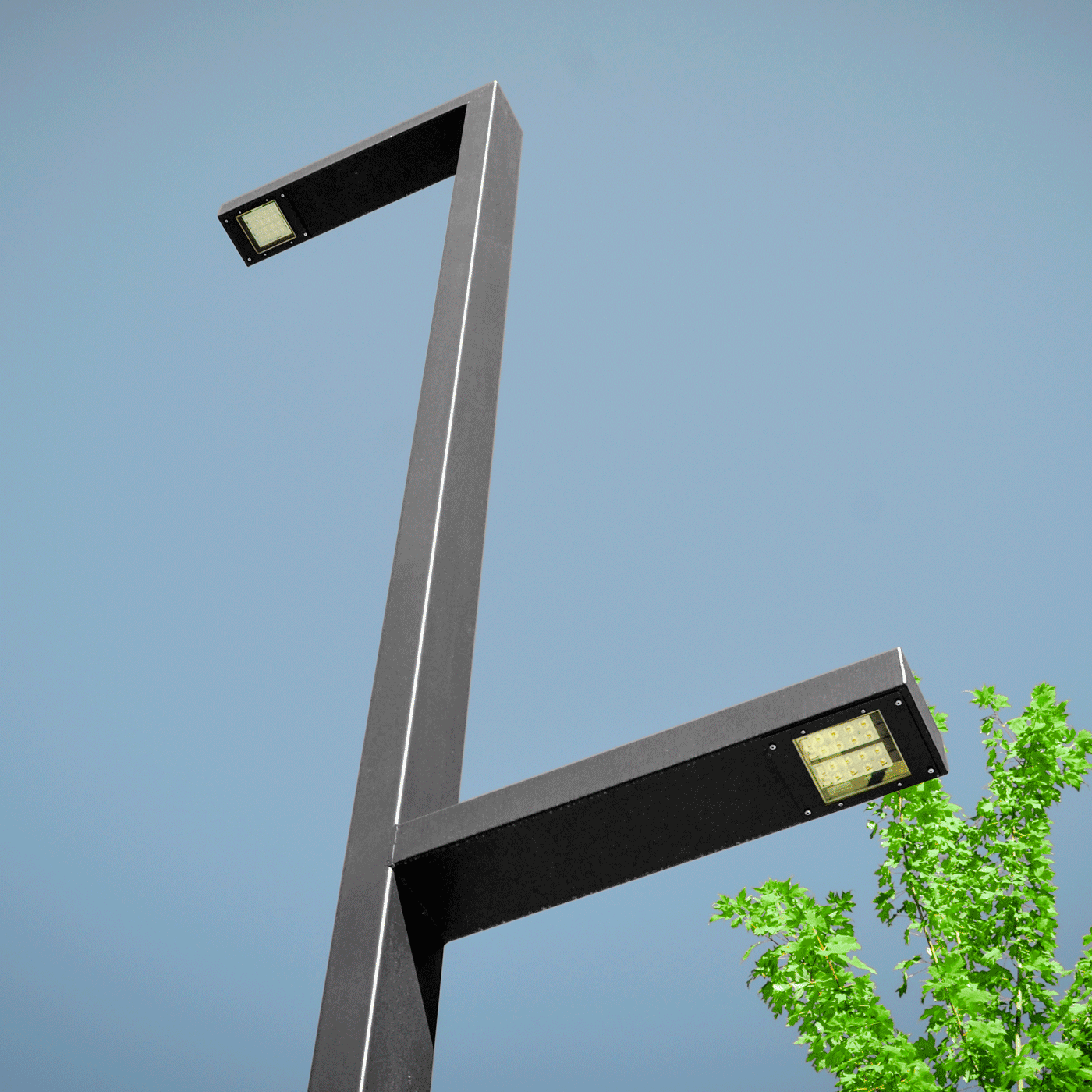 Outdoor LED Garden Street Light IP66 Waterproof Single/Double Arm Post Top Lamp for Courtyard Park Road Lighting