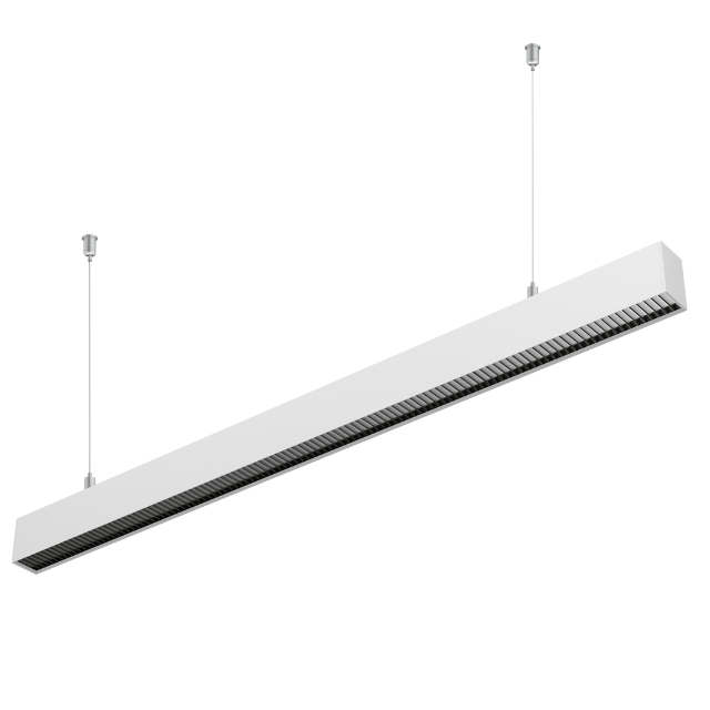RONSE High Batten Large Linear LED Indirect Suspended Warehouse Lighting Glare-Free with Seamless Fitting Linear Light