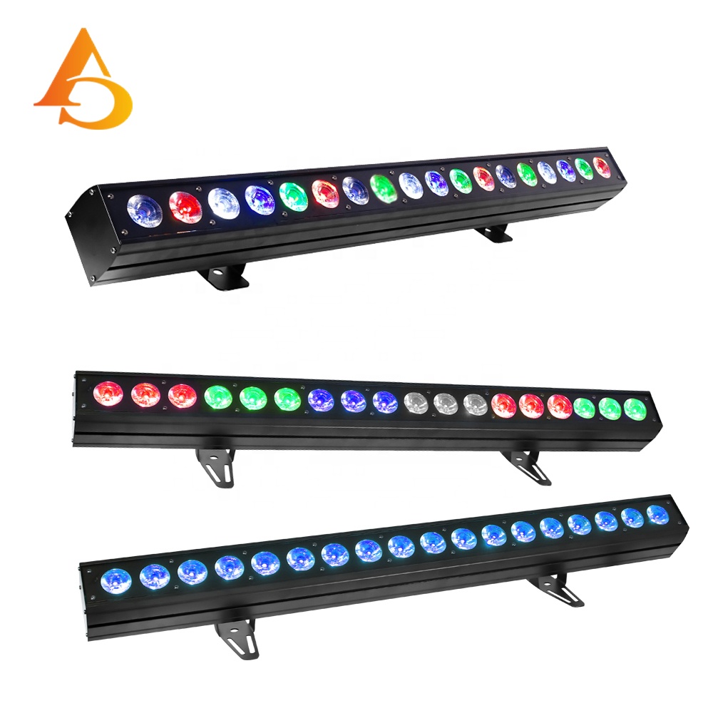 Hot Selling Dmx Wall Washer Light Color Changing Wash bar 18pcs 18w Linear Wall Washer Light