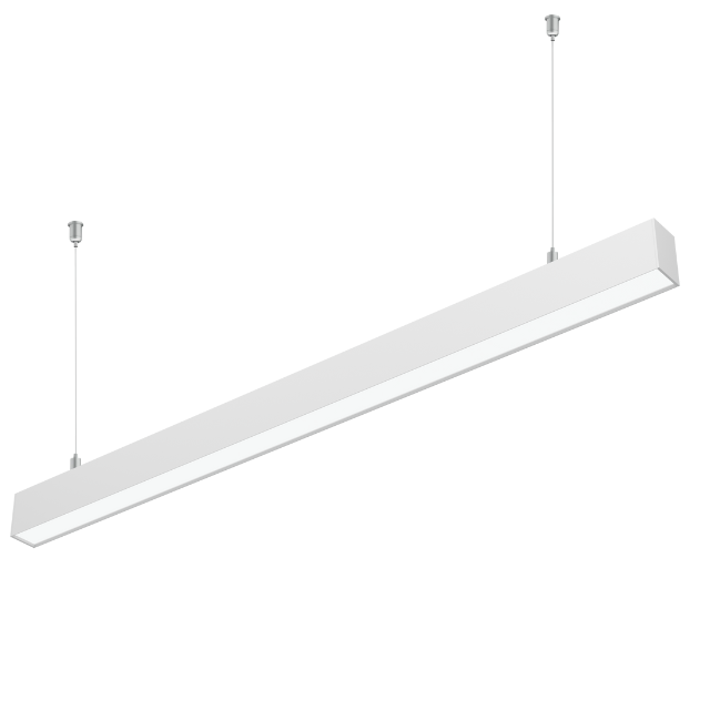 RONSE High Batten Large Linear LED Indirect Suspended Warehouse Lighting Glare-Free with Seamless Fitting Linear Light