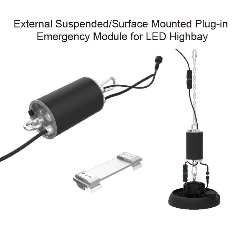 Warehouse Lighting ENEC CE UFO Led High Bay Lights Selection Power CCT IP65 IK08 Highbay Light With Emergency Module