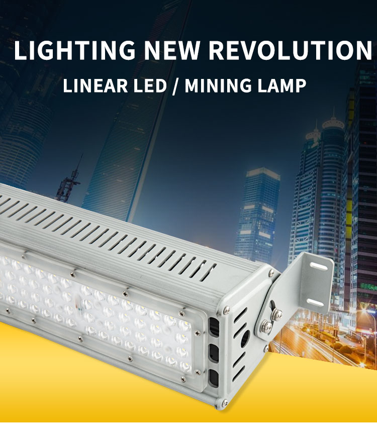 High quality aluminum waterproof Tunnel Lighting outdoor linear high bay light