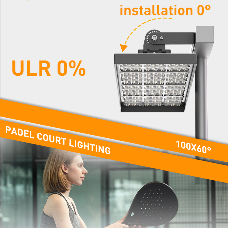 Outdoor Led High Bay Lights Tunnel Stadium Pdel Light 6m Pole Led Highbylight With Projector Ip66 150w