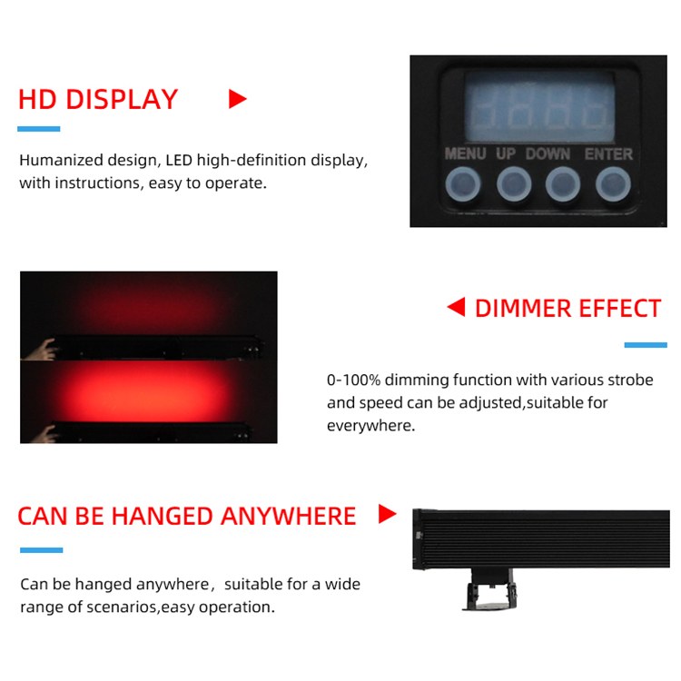 LB1815 IP65 18x10W RGBW LED Wall Washer Light DMX512 Outdoor Stage Lighting