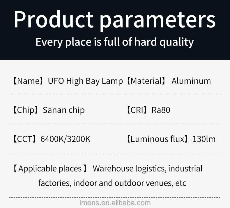Factory Price Industrial Lamp Lighting Indoor Smd Aluminum 100w 150w 200w 300w Ufo Led Highbay Light