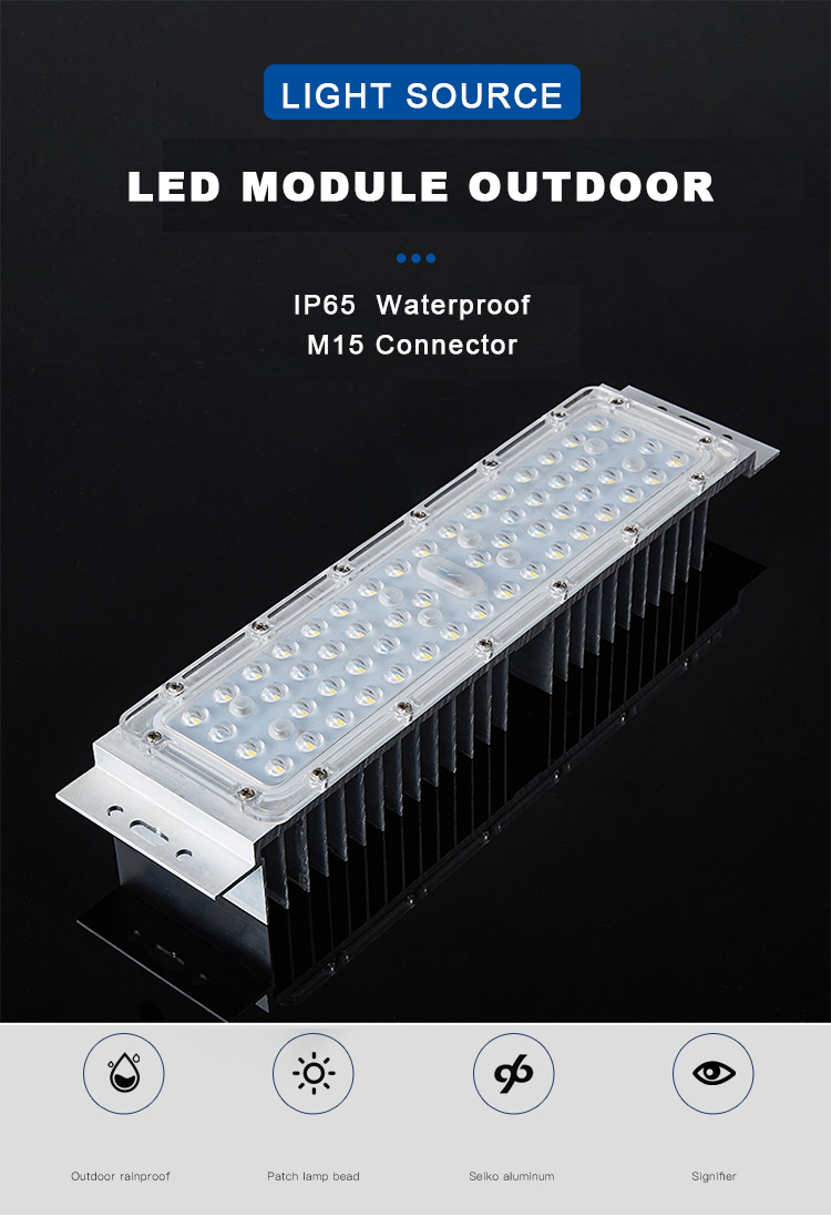 Led Street Light Modules Outdoor Waterproof 50w 100w Retrofit SKD Road Lights Garden Lighting Led Post Top Lantern Module