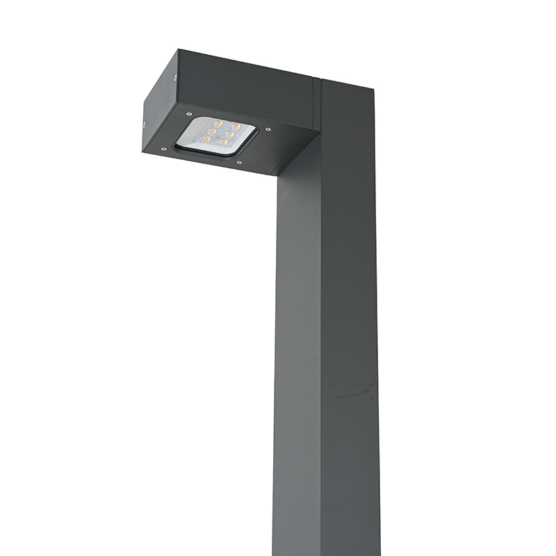 Modern Minimalist LED Post Top Garden Light Fixture Aluminum Housing Outdoor Decorative Pole Lamp for Urban Park &amp;Road