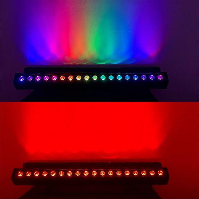 Very Lite18X18W LED Aluminum Washer Light High CRI90 IP65 Waterproof RGBW 4in1DMX 512 Control Strobe Effect Wall Washers
