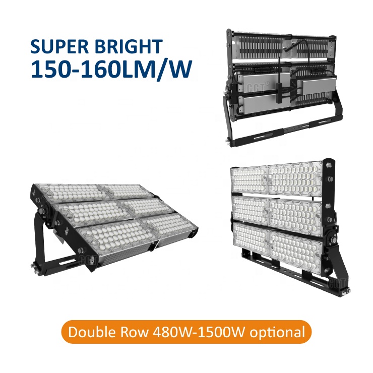 Commercial Outdoor Luminaires Stadium Parking Lot Flood Light 80W 100W LED Flood Light
