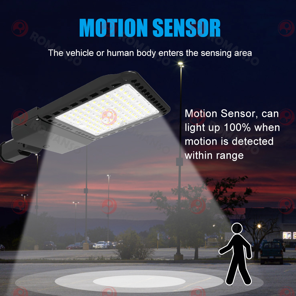 Professional 150W LED Area Light Dusk To Dawn Photocell Trunnion Mount Parking Lot Lighting Commercial Roadway Lamp Fixture