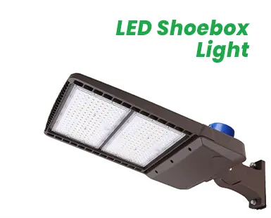 Waterproof 150LM/W LED Parking Lot Lights Commercial Area Road Lighting LED Shoebox Street Pole Lights