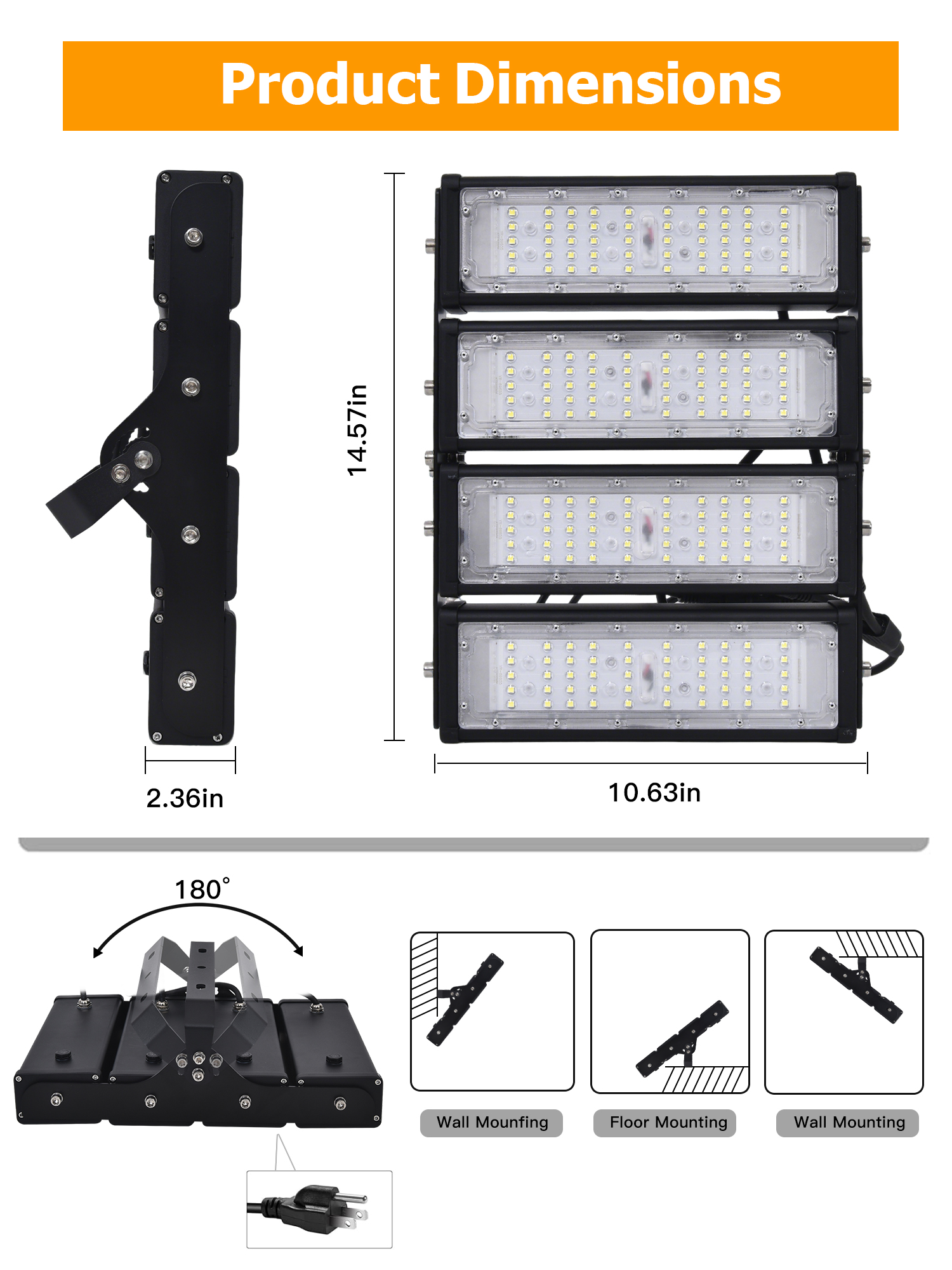 WERISE IP65 Outdoor Waterproof Sport Field Aluminum 400w Basketball Court Stadium Tunnel Garden Smart City IoT Led Flood Light