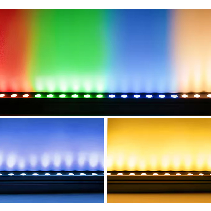 Linear Wall Washer Light Dmx512 RGB Dc24v Led Building Light Strip 18w 24w 36w Wall Lamp Outdoor Architectural Lighting