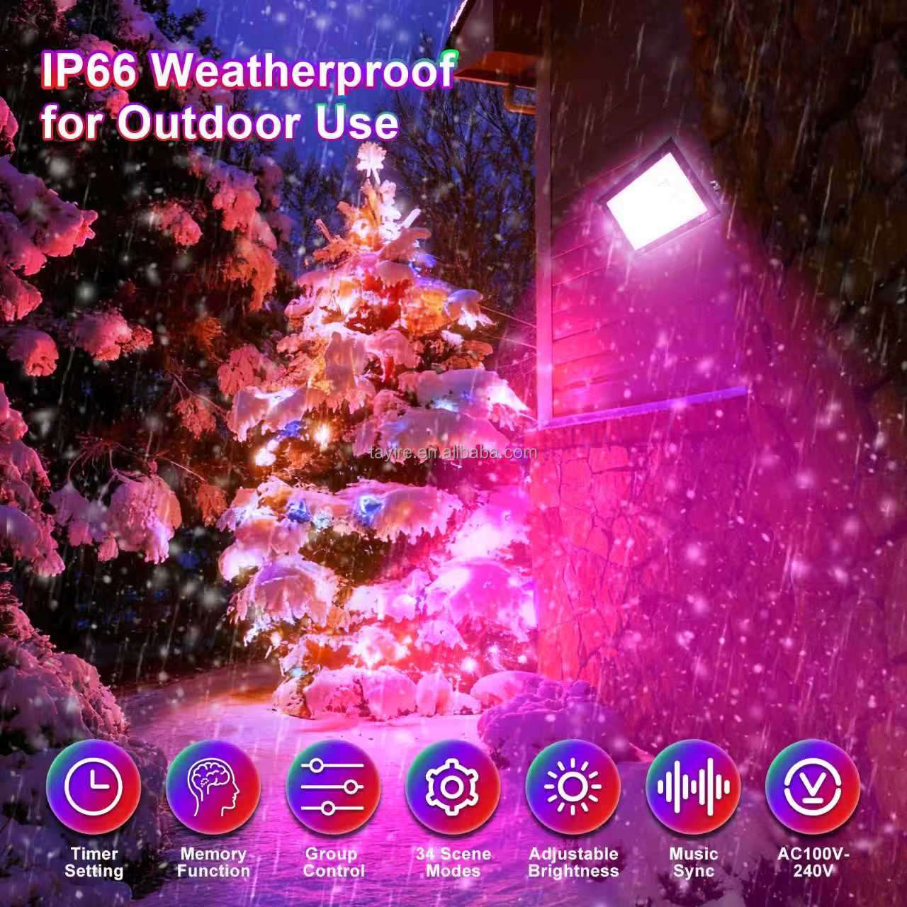 Floodlight Brightness Options