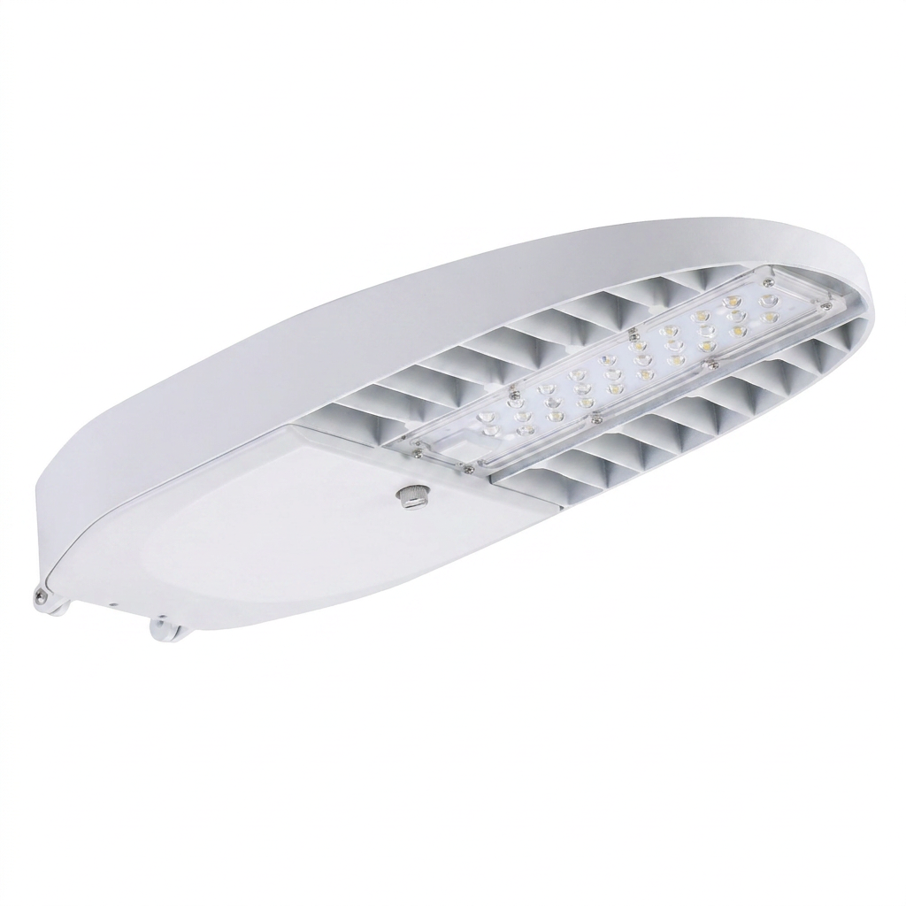 RoHs CE IP65 IK08 30W 50W 80W 100W Outdoor Waterproof LED White Street Lights Dusk To Dawn With Smart Sensor
