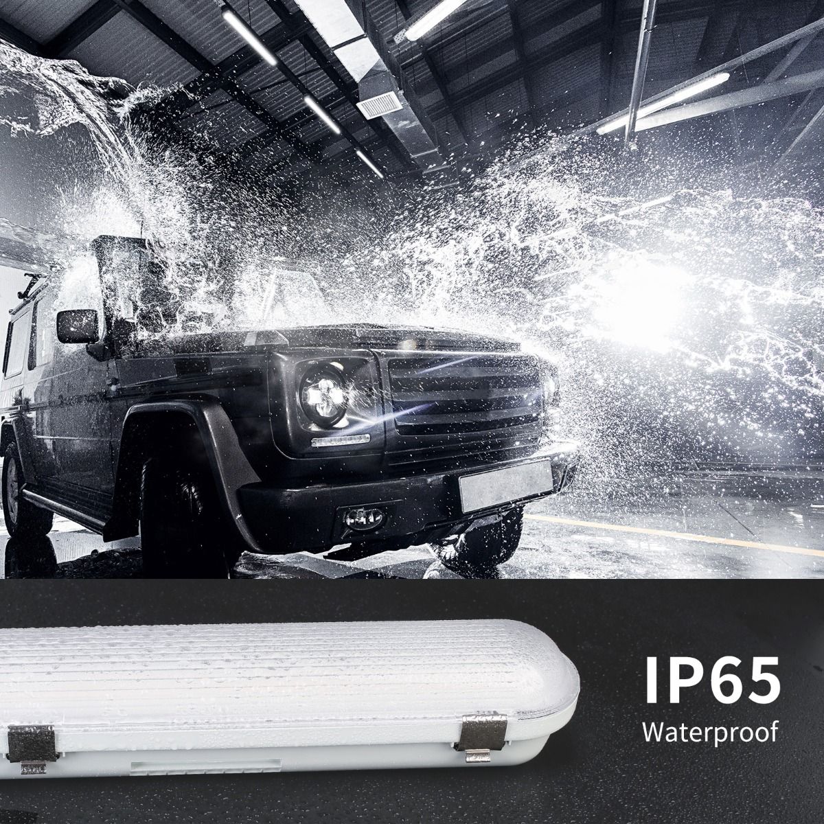 String Lights Outdoor Waterproof Materials Tri-proof Fixtures LED Vapor Tight Waterproof Tri-Proof Light for Warehouse Tunnel
