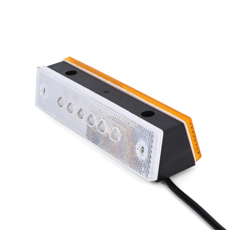 Rectangle Double Side 12 LED DC 24V IP68 Waterproof Multi-color ABS Plastic Road Safety Warning Wired Tunnel Light 90flashes/min