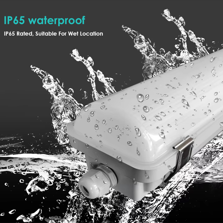 High Perfomance Emergency Vapor Tight Light Waterproof Ip65 Workshop Dimmable Sesnor 4ft 8ft Tube Led Triproof Light