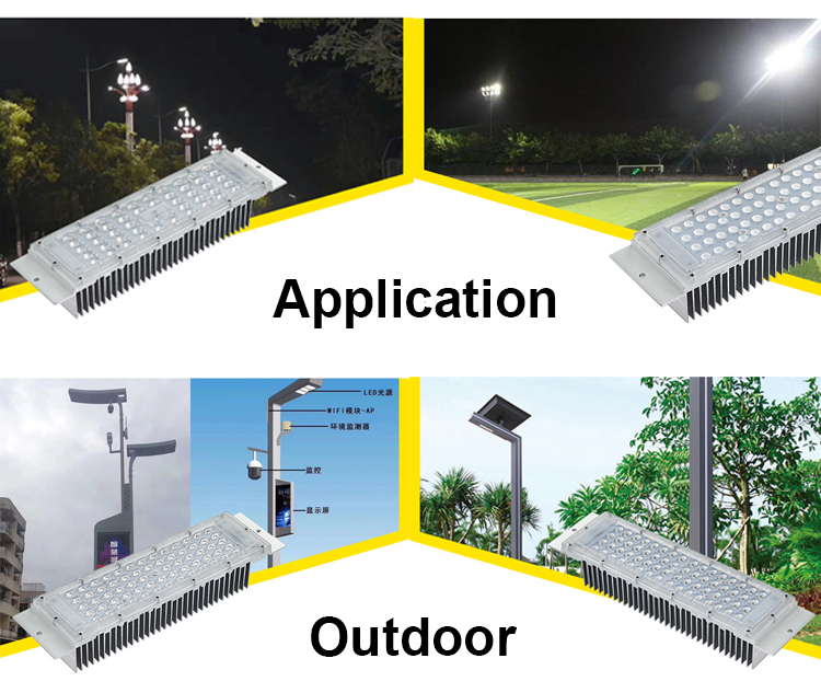 Led Street Light Modules Outdoor Waterproof 50w 100w Retrofit SKD Road Lights Garden Lighting Led Post Top Lantern Module