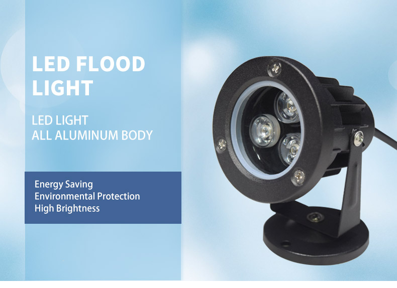 Outdoor 3W Led Flood Light for Garden Tree Spotlights